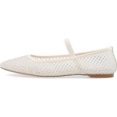 Vita Ballerinaskor Bianco Bialilja Mesh Ballerina Dam Snörskor