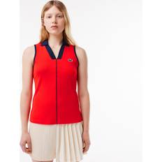 Lacoste Women Polo Shirts Lacoste Women's Ultra-Dry Tennis Polo Red