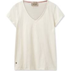 Mos Mosh Tops Mos Mosh t-shirt Tulli V-SS Basic ecru