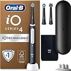 Oral-B iO 4 Cepillo de Dientes Eléctrico Mango Recargable 3 Cabezales y Estuche de Viaje