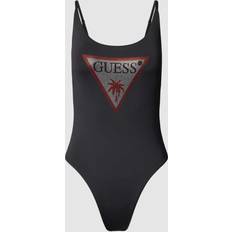 Guess Swimsuits Guess Eco Metallic One-Piece Swimsuit - Black