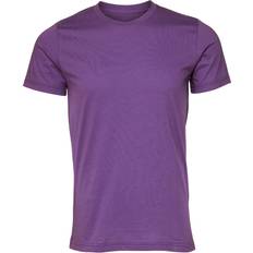 Canvas - Unisex Tops Canvas Jersey Crew Neck T-Shirt Short Sleeve T-Shirt Purple