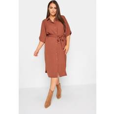 Brown - Shirt Dress Dresses Yours Midi Shirt Dress Brown