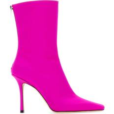 Jimmy Choo Pink Boots Jimmy Choo Fuchsia Satin Ankle Boots