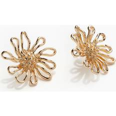 Earrings H&M & Flower-shaped Earrings Gold