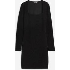 Dresses H&M & Square-neck Bodycon Dress Black