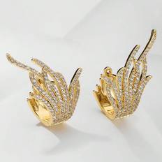 Shein Pairs Two Wear Marquise Shape CZ Dangle Earrings For Women Girl Luxury Party Wedding Earings Gift