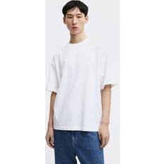 H&M Herren Bekleidung H&M Herren T-Shirt in Oversized Fit Weiß