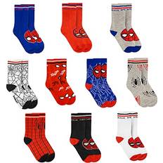 Marvel Underwear Children's Clothing Marvel Spiderman Boys Socks, 10-Pack of Decorative Spiderman Toddler Socks, Amazing Legends Socks for Boys