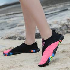 Pink Water Shoes Shein Women's Beach Color Block Swim Water Shoes