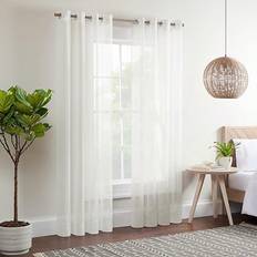 Gardiner & Tillbehör Shein 1pc Curtains With Gromment Top Soft Voile Window