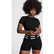 Fitness & Gym - Pink Shorts PINK Pure Black Seamless Logo Short - Pure Black