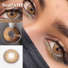 Kontaktlinser Shein Freshlady Sorayama Brown Colored Contact Lenses 1 Year Disposable