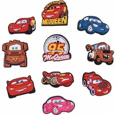 Shein 10pcs Cars Shoe Decorations Accessories Charms For Clogs Bubble Slides Sandals, Gift Idea For Birthday Christmas Halloween Party Favors