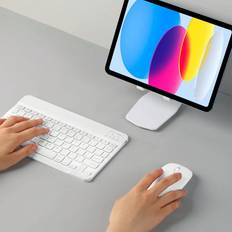 Shein Wireless Bluetooth Keyboard And Mouse Combo Ultra-Slim Portable Compact Wireless Mouse Keyboard Set For Android Windows Tablet Cell Phone IPhone IPad