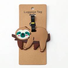 Brown Travel Accessories Shein Cartoon Sloth Design Luggage Tag Cute For Travel