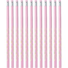Pink Coloured Pencils Shein SHEIN 10pcs Baby Pink Wedding HB Pencils Graphite Pencil Pack Wood Pencils With Eraser For School Drawing Sketching Bridal Baby Shower Office Supplies For N