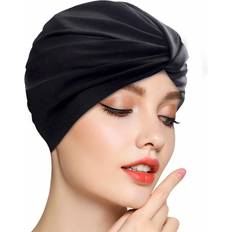1pc Elastic Swimming Cap With Ear Protection And Anti-slip Design, Suitable For Long, Curly, Thick Hair And Braids, For Men And Women, For Beach And P