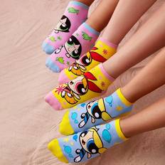 Fabric - Women Socks Shein pairsSet Cute Soft And Absorbent Womens Short Socks