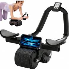 Shein 1pc Unisex Ab Roller Wheel With Counter And Elbow Support For Quiet Automatic Rebound Abdominal Exercise Gym And Home Fitness Training