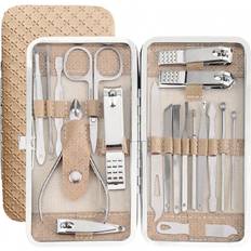 Shein Manicure Pedicure Set,Professional Toenails Cuticle Cutter Clipper Fingernails Grooming Kit-Stainless Nail Clippers Nail