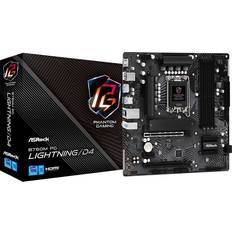 Cartes Mères Asrock B760M PG Lightning/D4 Carte Mère Socket 4x DDR4 M.2 PCIe 4.0 USB 3.1 Blanc