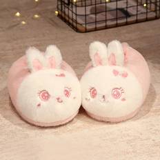 Multicoloured Slippers Shein pair of cute rabbit slippers plush slippers indoor household animal slippers