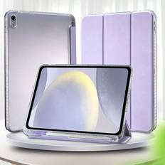 Purple Tablet Cases Shein pc Lavender Purple Foldable Tablet Case With BuiltIn Pen Holder Adjustable Stand Sleep