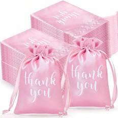 Pink Gift Bags Shein pcs Pink Gift Bags X Inches Drawstring Jewelry Pouch WeddingBridal ShowerBaby Shower Favor Bags BirthdayParty Decoration Bags