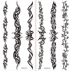 Makeup Shein 2sheets Graphic Tattoo Sticker Black Friday