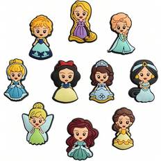 Shein 10pcs Disney Princess Shoe Decorations Accessories Charms For Clogs Bubble Slides Sandals, Gift Idea For Birthday Christmas Halloween Party Favors