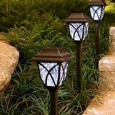 Shein 6pcs/2pcs Solar Outdoor Path Lights, Waterproof Garden Lights, Lawn Lights, Solar Lights Landscape