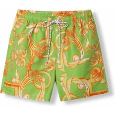 Shein Multifärgade Shorts Shein Men's Baroque Print Beach Shorts