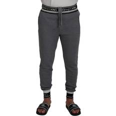 One Size Bukser Dolce & Gabbana Black DG Print Mens Jogger Pants IT46