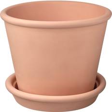 IKEA MUSKOTBLOMMA kruka med fat, inom-/utomhus