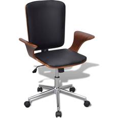 vidaXL Bent Black And Brown Kontorsstol 97.5cm