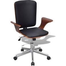 In Hoogte Verstelbaar - Verstelbare zitting Kantoorstoelen vidaXL Bent Black And Brown