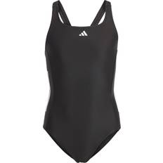 Enfärgade Baddräkter Barnkläder adidas Cut 3-Stripes Swimsuit - Black/White (IC4730)