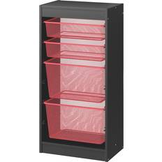 Röda Förvaringsskåp IKEA Trofast Grey/Light Red Förvaringsskåp 46x94cm
