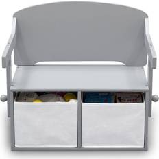 Gray Storage Benches Delta Children MySize Activity Bench