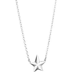 Catch a Falling Star Single Necklace - Silver