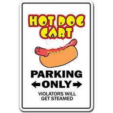 SignMission 8 Hot Dog Cart Decal Street Food