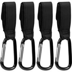 Stroller Hooks Maplefield Baby Stroller Hooks with Large Carabiner Clip 4-pack