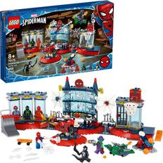 Building Games LEGO Marvel Spider-Man Attack on The Spider Lair 76175 Cool Building Toy, Featuring The Spider-Man Headquarters; Includes Spider-Man, Green Goblin and Venom Minifigures, New 2021 466 Pieces