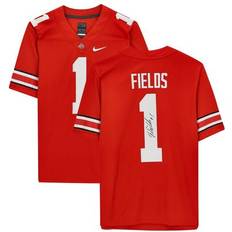 Fanatics Authentic Justin Fields Scarlet Ohio State Buckeyes Autographed Nike Game Jersey