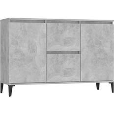 vidaXL Engineered Wood Concrete Gray Buffet 104x70cm