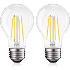 Light Bulbs Luxrite 100-Watt Equivalent A19 1600 Lumens Dimmable E26 Edison LED Light Bulb 12-Watt Damp Rated UL 5000K Bright White 2-Pack