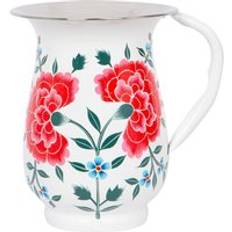 Cotton Kitchen Accessories Hand-Painted Picnic Water Jug 1.7L Peony