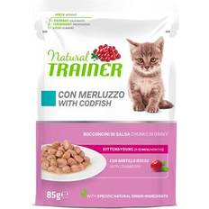 Trainer Natural Kitten Young Ekonomipack 24 x 85 g med Torsk