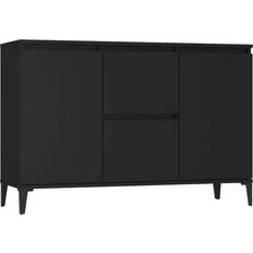 vidaXL Engineered Wood Black Buffet 104x70cm